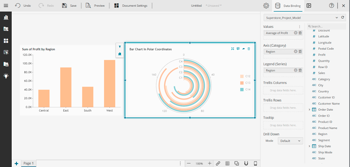 Using the average aggregation feature