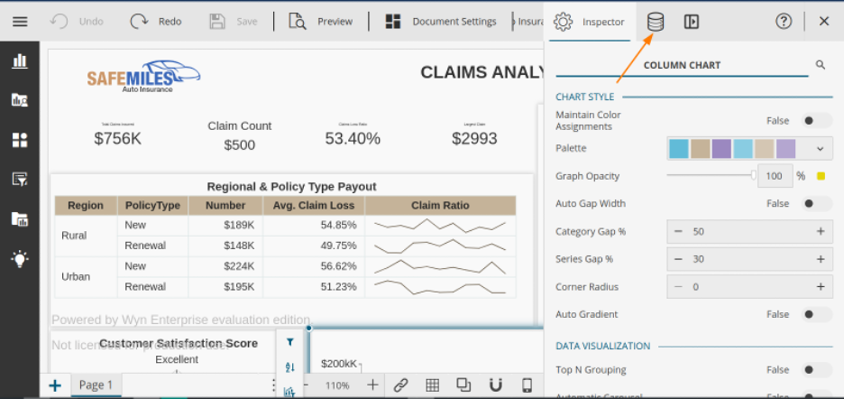 Example of where to change your time zone in WynDashboards